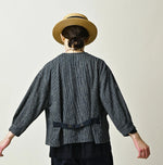 45R Hickory Tenjiku Puff Sleeve Overall