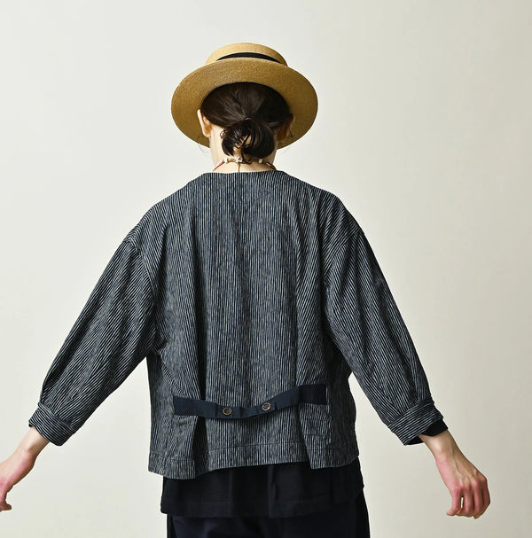 45R Hickory Tenjiku Puff Sleeve Overall