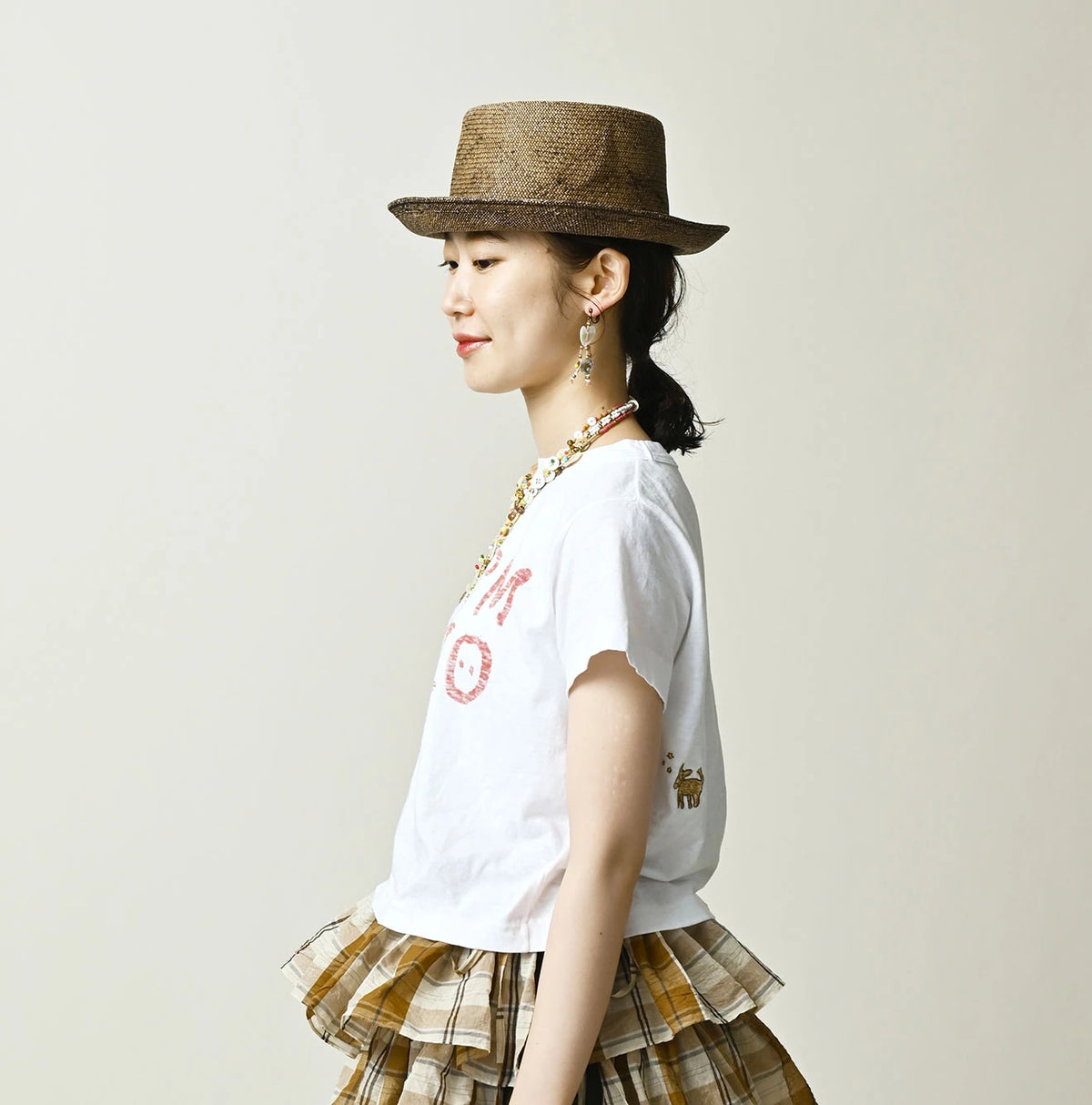 45R Donkey Logo Embroidery Chibi Hime T-shirt