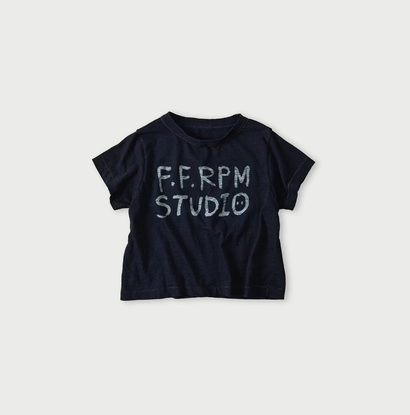 45R Indigo Donkey Logo Embroidery Chibi Hime T-shirt - Image 1