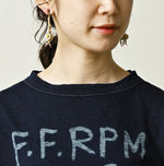 45R Indigo Donkey Logo Embroidery Chibi Hime T-shirt
