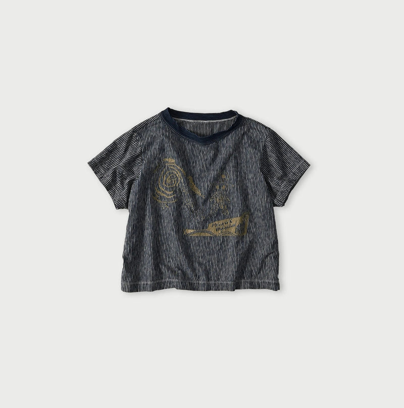 45R Indigo Hickory Tenjiku Graffiti Chibi T-shirt - Image 1
