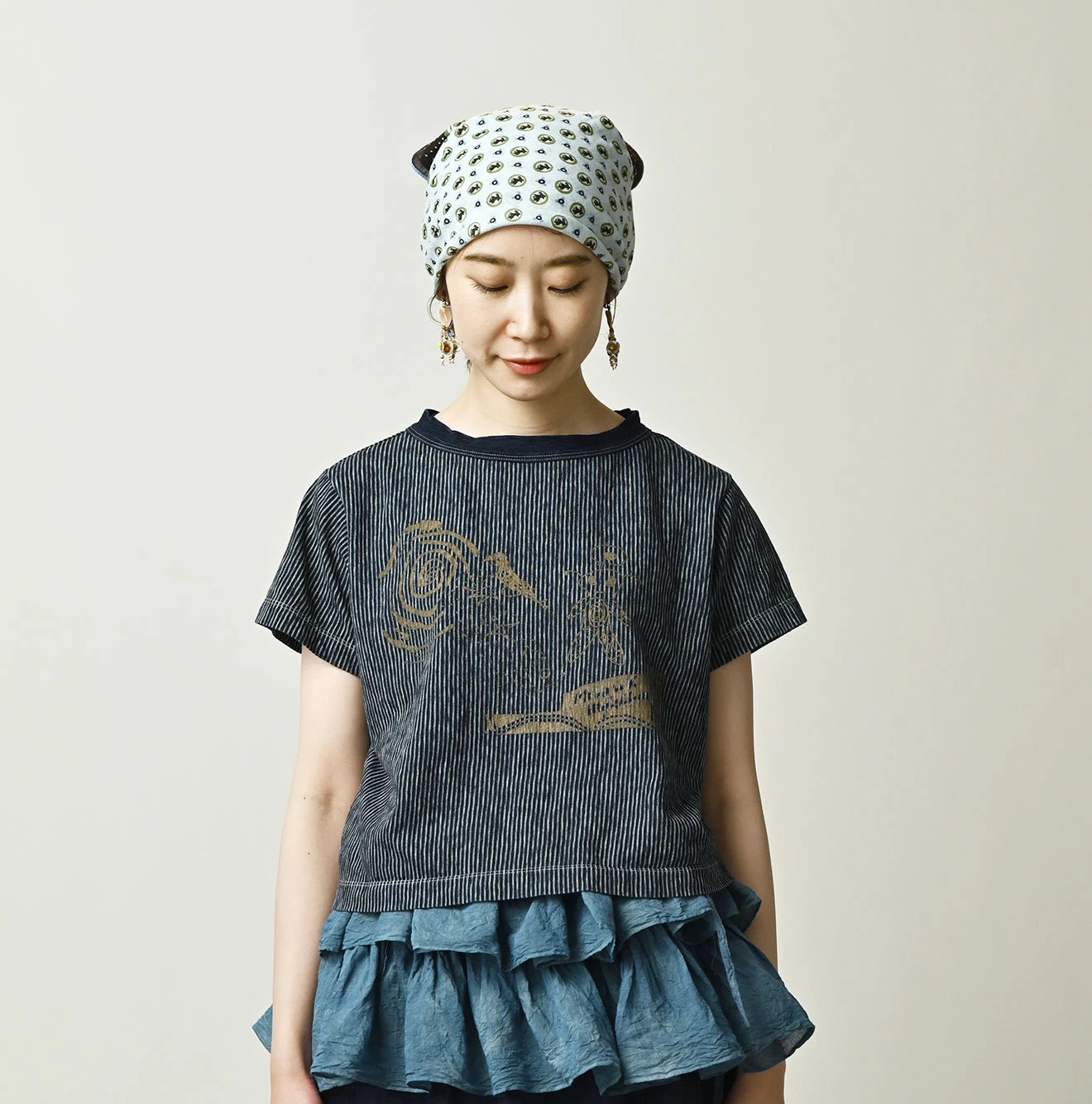 45R Indigo Hickory Tenjiku Graffiti Chibi T-shirt - Image 4