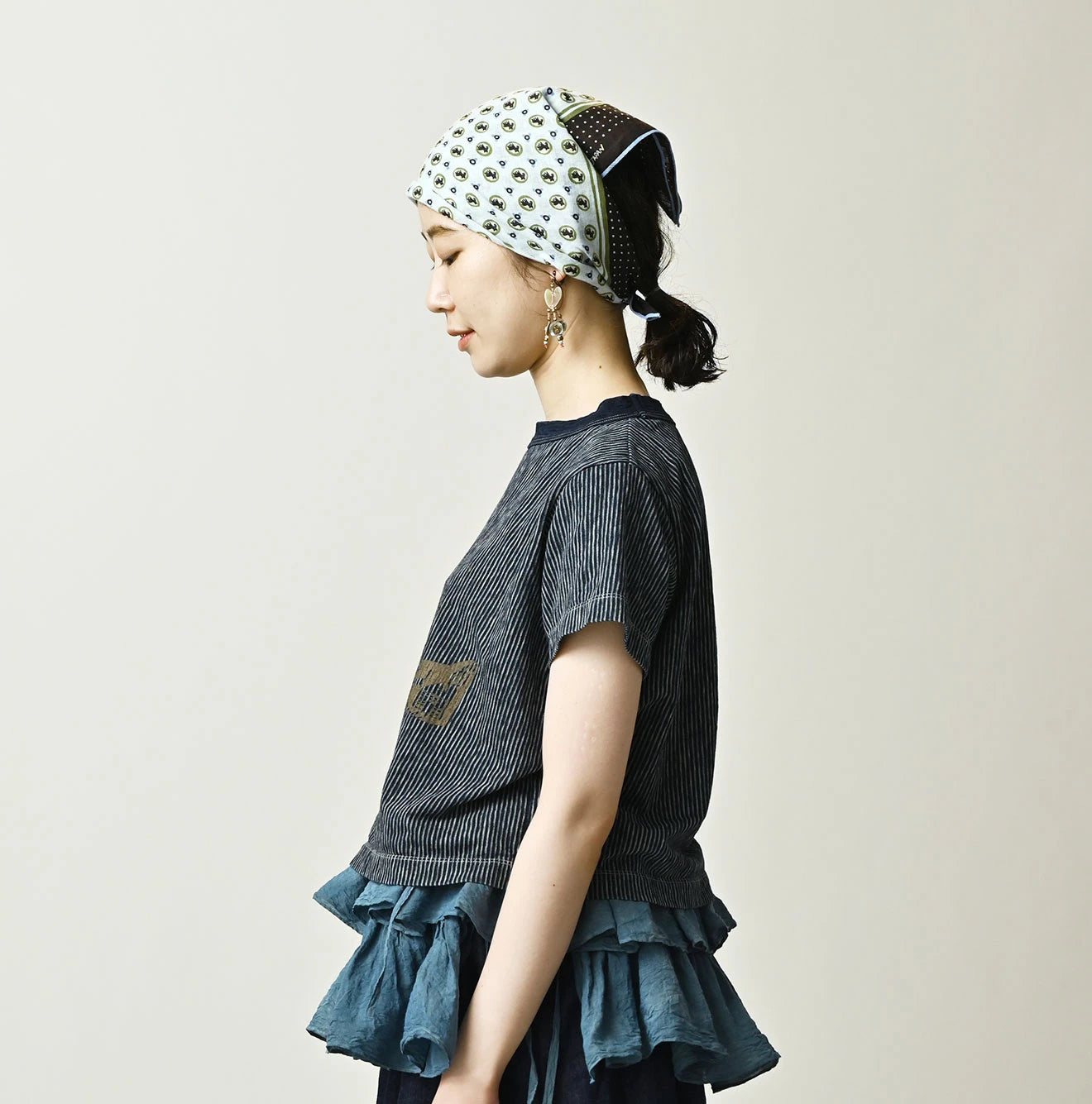 45R Indigo Hickory Tenjiku Graffiti Chibi T-shirt - Image 5