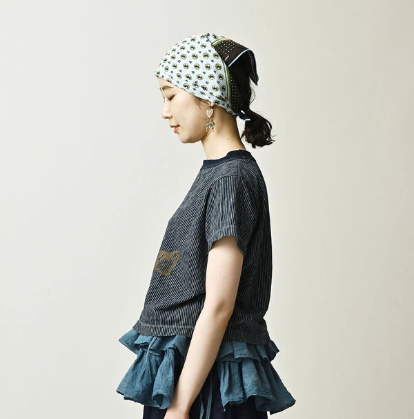45R Indigo Hickory Tenjiku Graffiti Chibi T-shirt