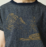 45R Indigo Hickory Tenjiku Graffiti Chibi T-shirt