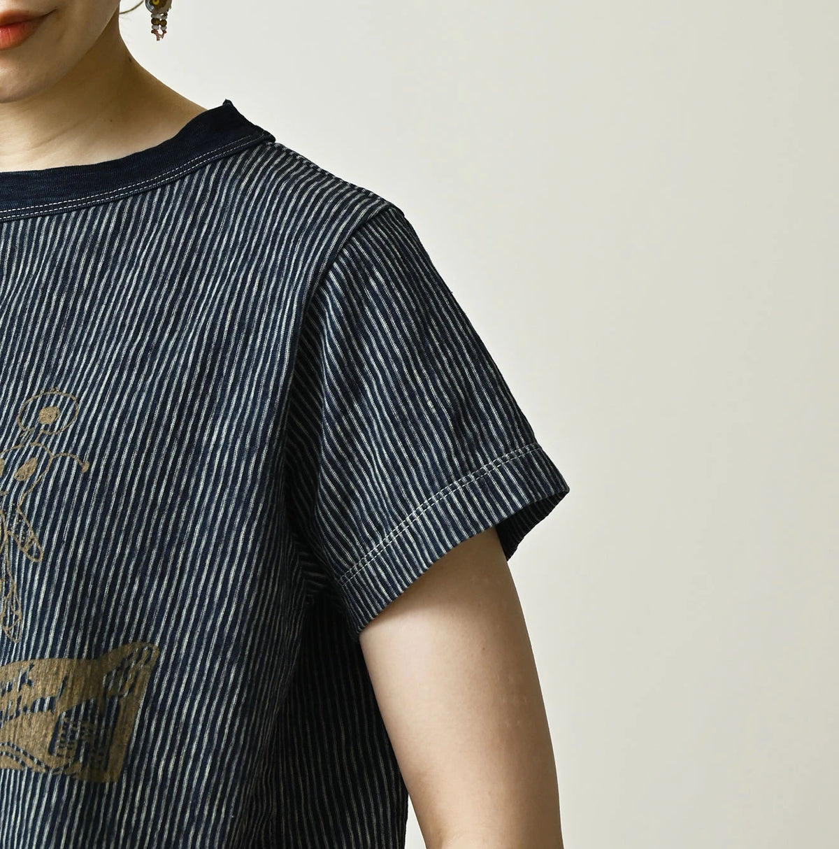 45R Indigo Hickory Tenjiku Graffiti Chibi T-shirt