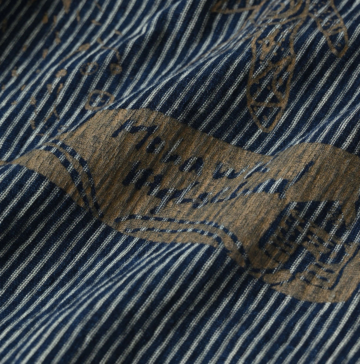 45R Indigo Hickory Tenjiku Graffiti Chibi T-shirt