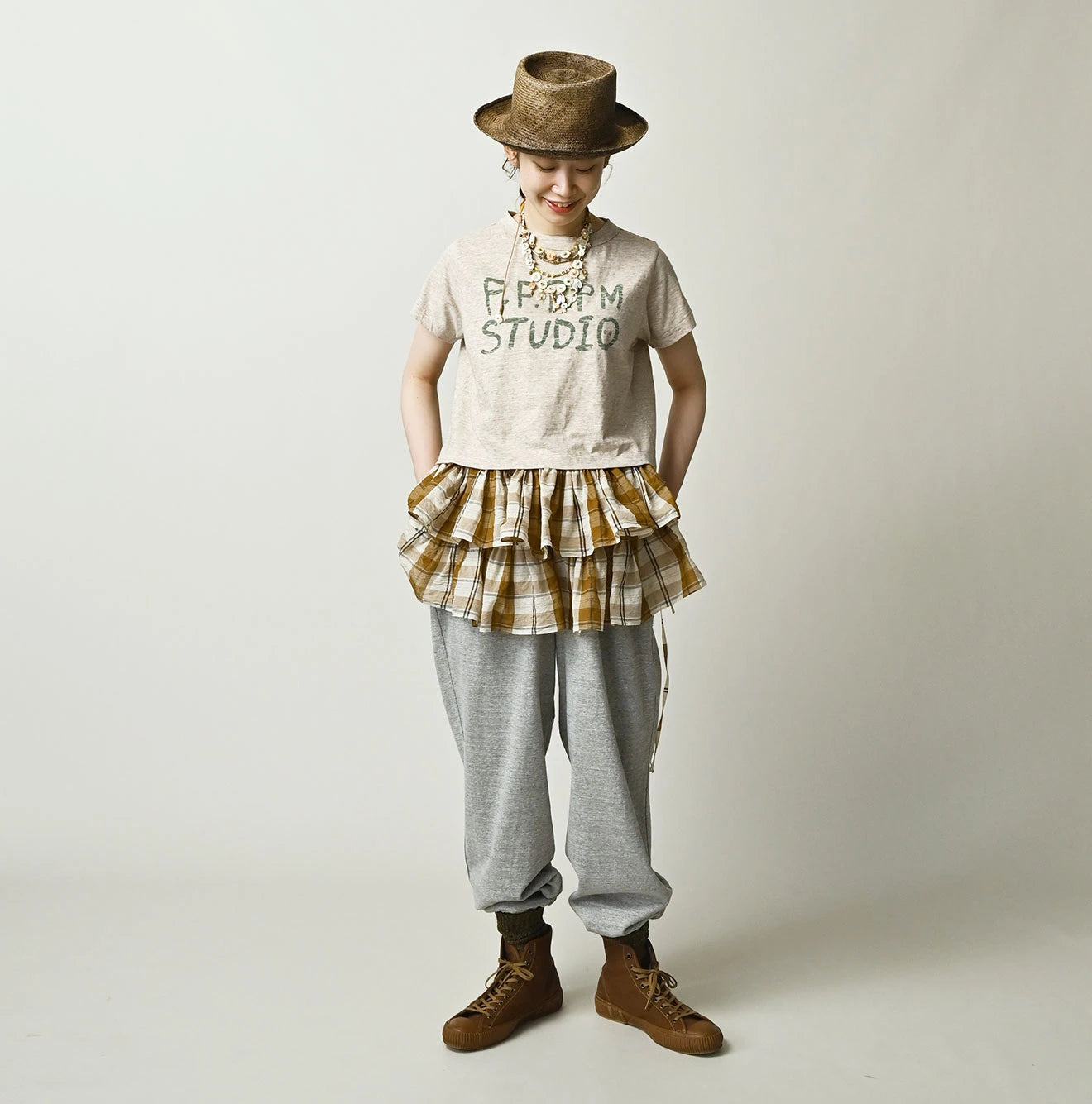 45R Donkey Logo Embroidery Chibi Hime T-shirt (Top-Dyed) - Image 4