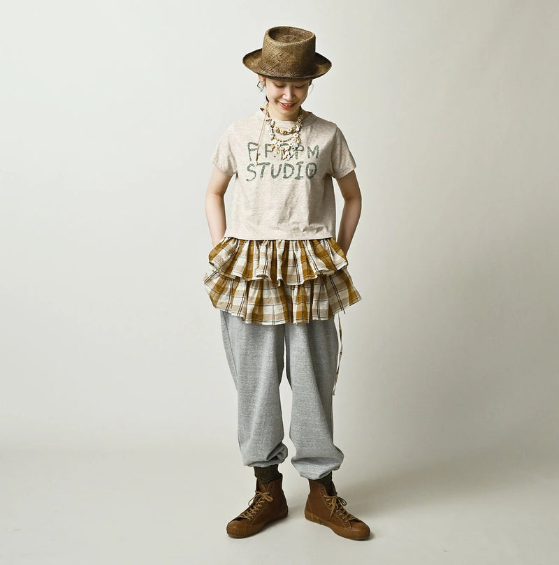 45R Donkey Logo Embroidery Chibi Hime T-shirt (Top-Dyed) - Image 4