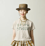 45R Donkey Logo Embroidery Chibi Hime T-shirt (Top-Dyed)
