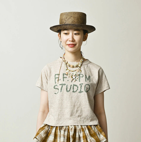 45R Donkey Logo Embroidery Chibi Hime T-shirt (Top-Dyed)