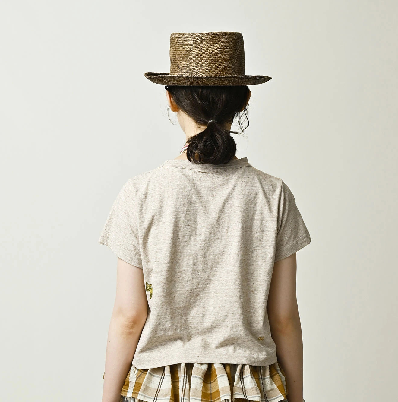 45R Donkey Logo Embroidery Chibi Hime T-shirt (Top-Dyed) - Image 7