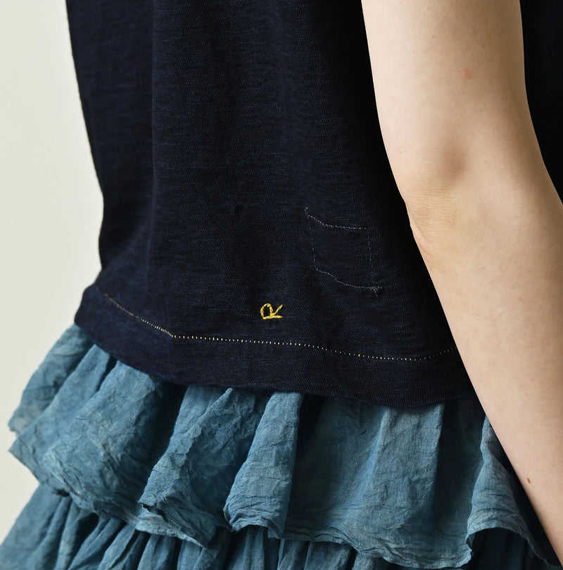 45R Indigo Chibi Hime de Logo T-shirt - Image 10