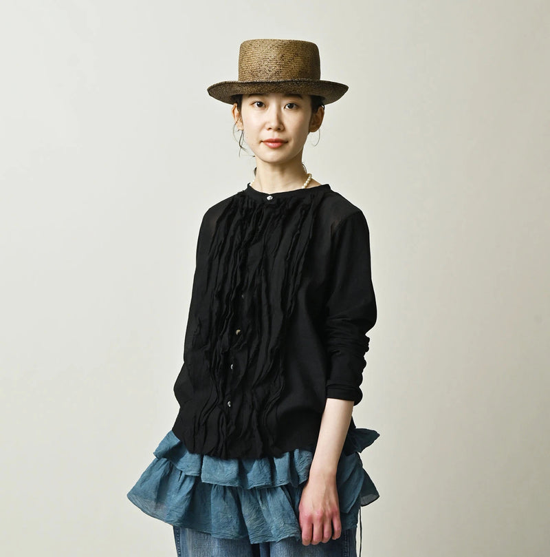 45R Tenjiku x Feather Khadi Frill Cardigan - Image 4