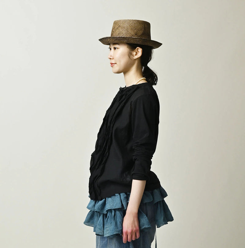45R Tenjiku x Feather Khadi Frill Cardigan - Image 5