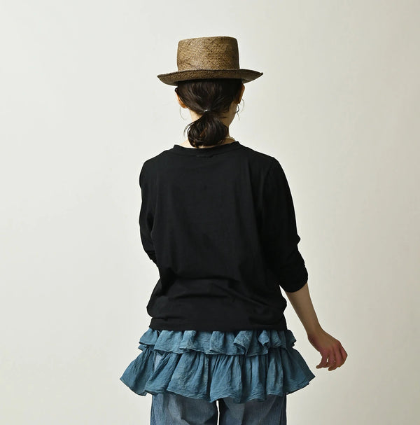 45R Tenjiku x Feather Khadi Frill Cardigan