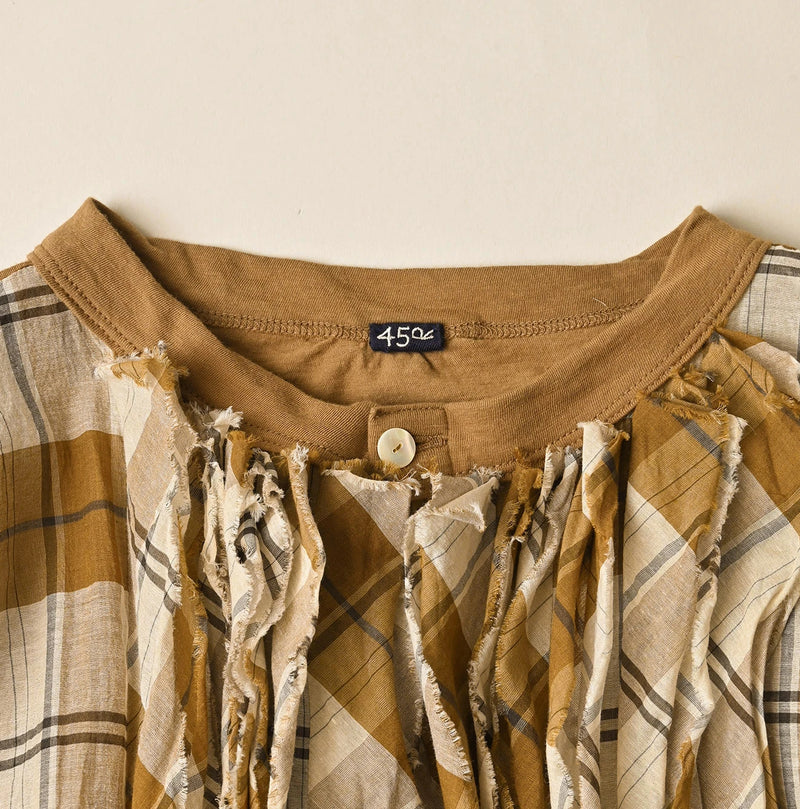 45R Tenjiku x Feather Khadi Frill Cardigan - Image 12