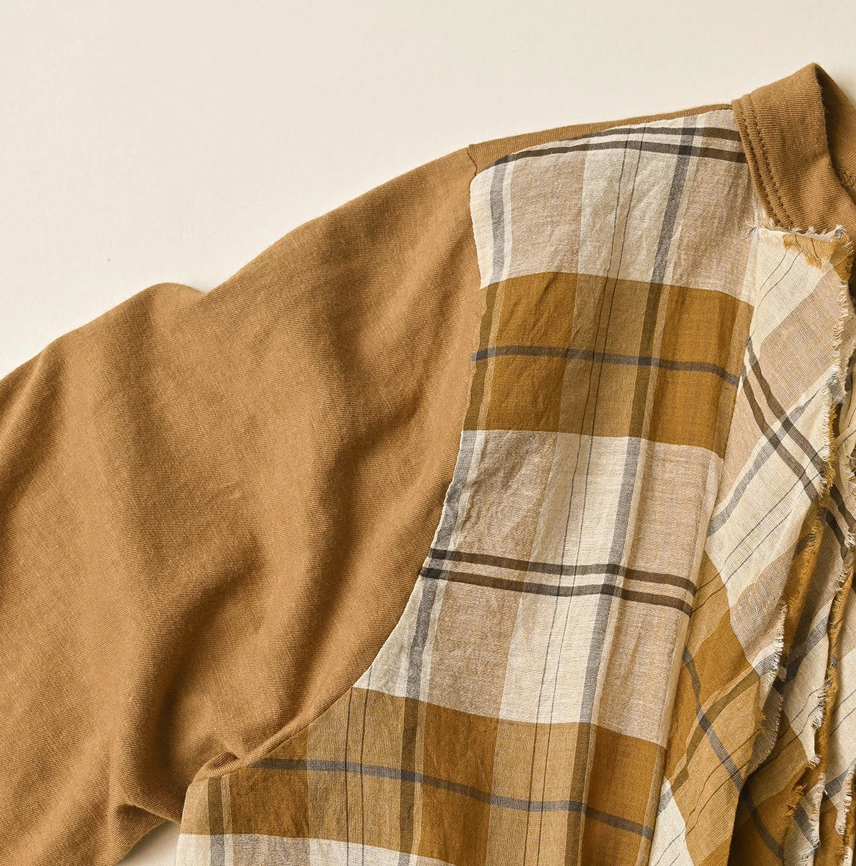 45R Tenjiku x Feather Khadi Frill Cardigan