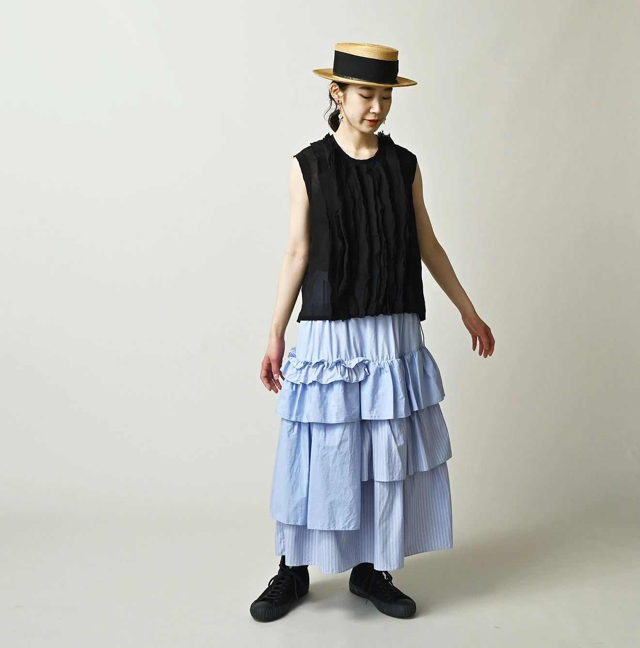 45R Tenjiku x Feather Khadi Frill Camisole - Image 2