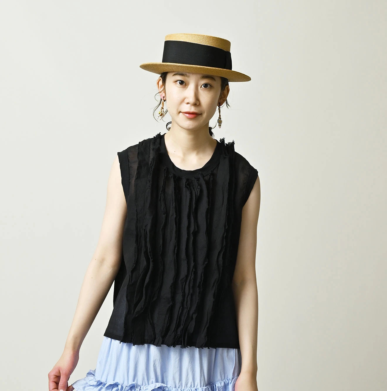 45R Tenjiku x Feather Khadi Frill Camisole - Image 3