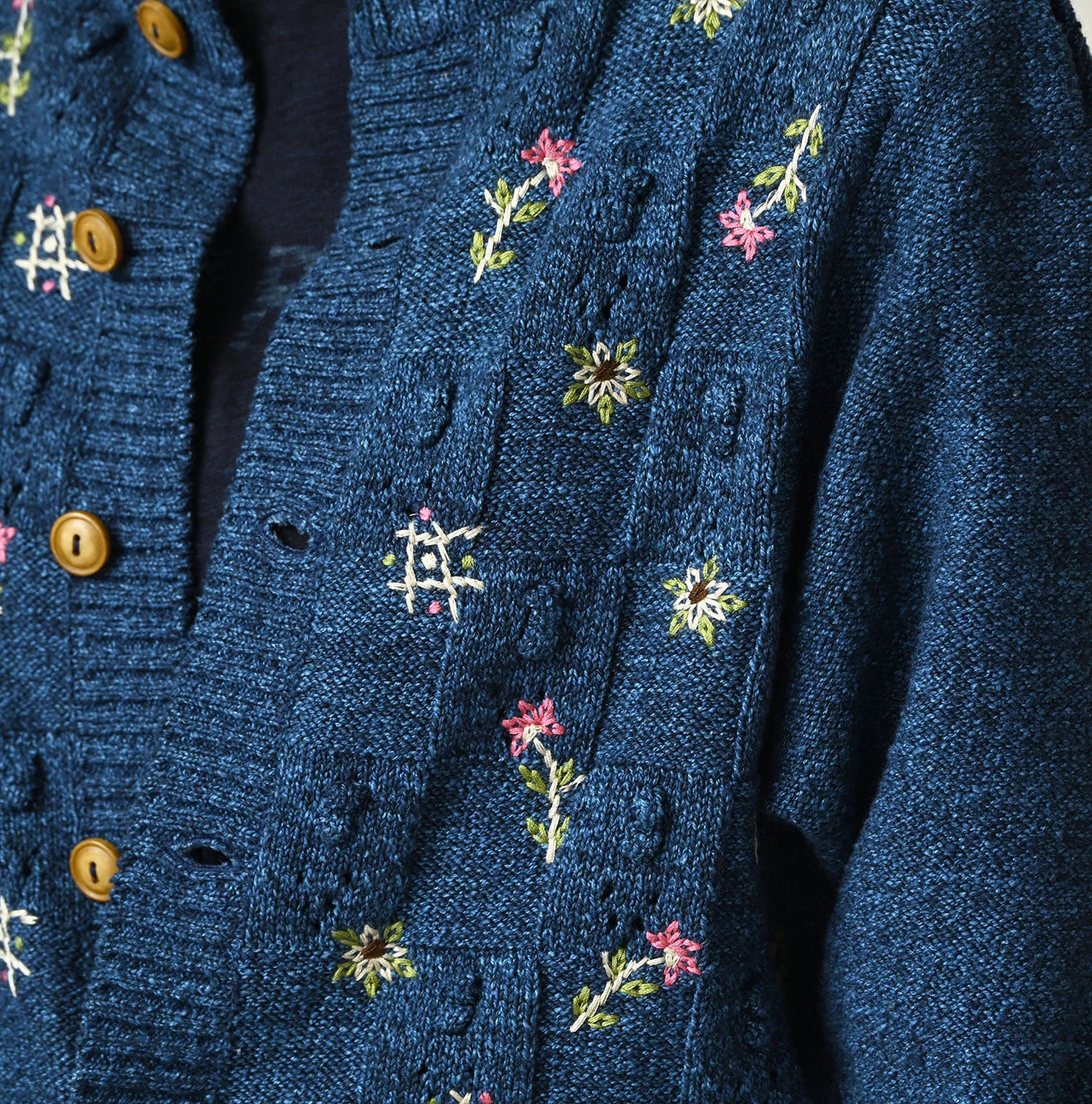 Indigo Bonbon Flower Bolero | 45R Official Online Store – 45R GLOBAL