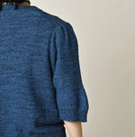 45R Indigo Bonbon Flower Bolero