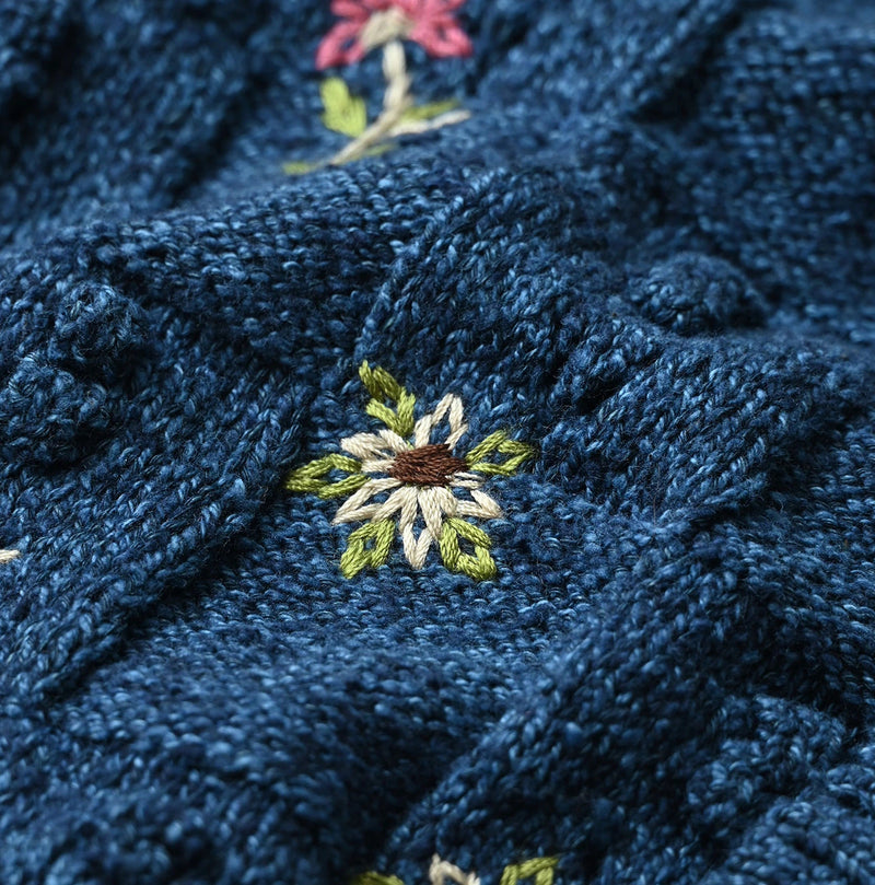 45R Indigo Bonbon Flower Bolero - Image 17