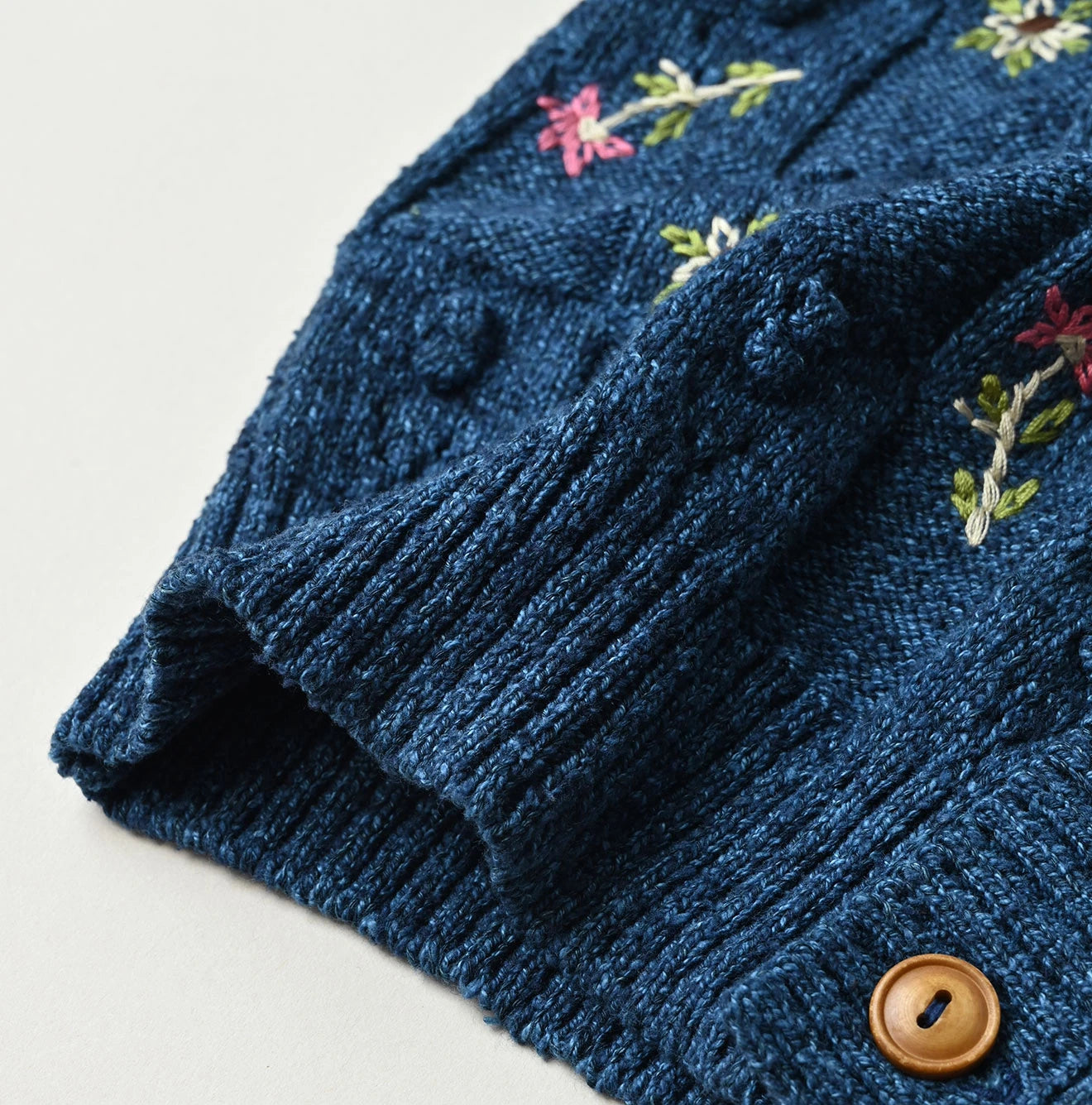 Indigo Bonbon Flower Bolero | 45R Official Online Store – 45R GLOBAL