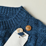 45R Indigo Bonbon Flower Bolero