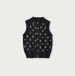 45R Indigo Bonbon Flower Vest
