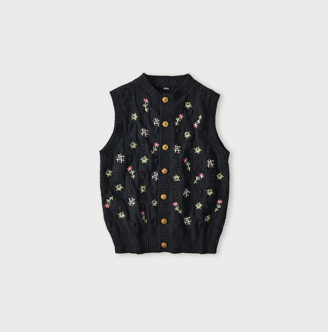 45R Indigo Bonbon Flower Vest - Image 1
