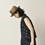 45R Indigo Bonbon Flower Vest