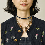 45R Indigo Bonbon Flower Vest
