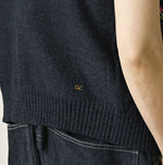 45R Indigo Bonbon Flower Vest