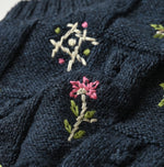 45R Indigo Bonbon Flower Vest