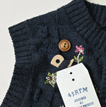 45R Indigo Bonbon Flower Vest