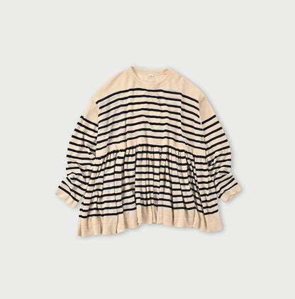 Basque Tenjiku Stripe Tiered Tunic