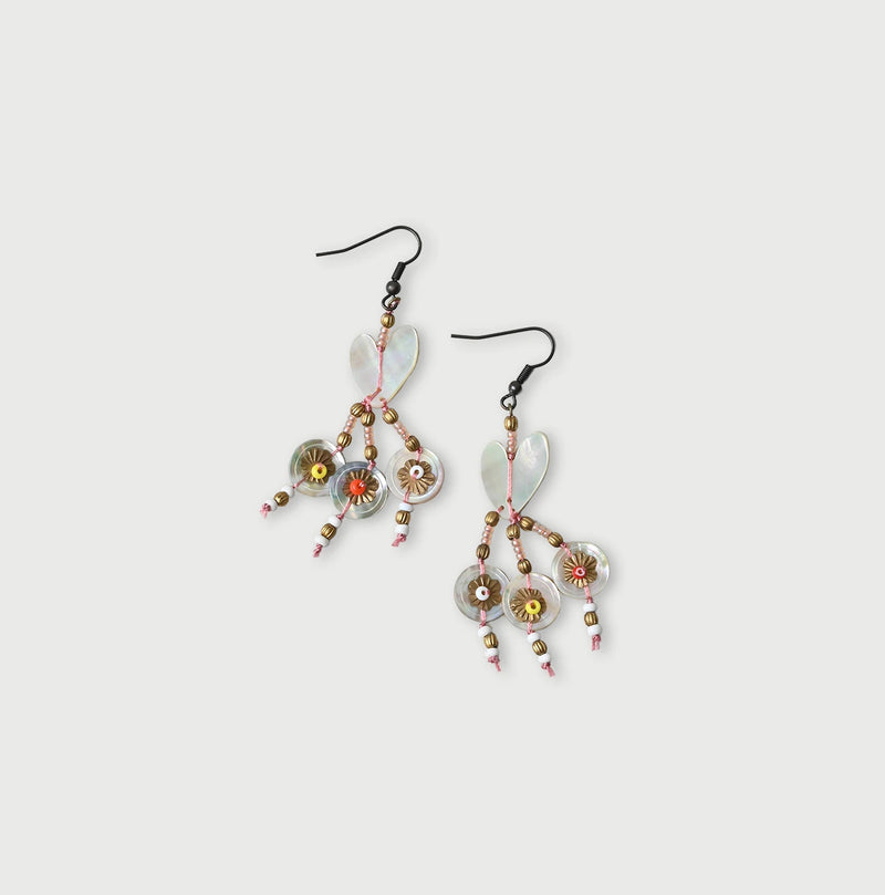 45R Shell Shell Pierced Earrings - Image 2