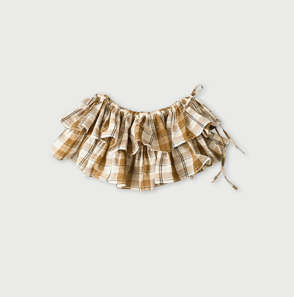 45R Feather Khadi Silk Check Large Petal