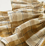 45R Feather Khadi Silk Check Large Petal