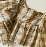 45R Feather Khadi Silk Check Large Petal