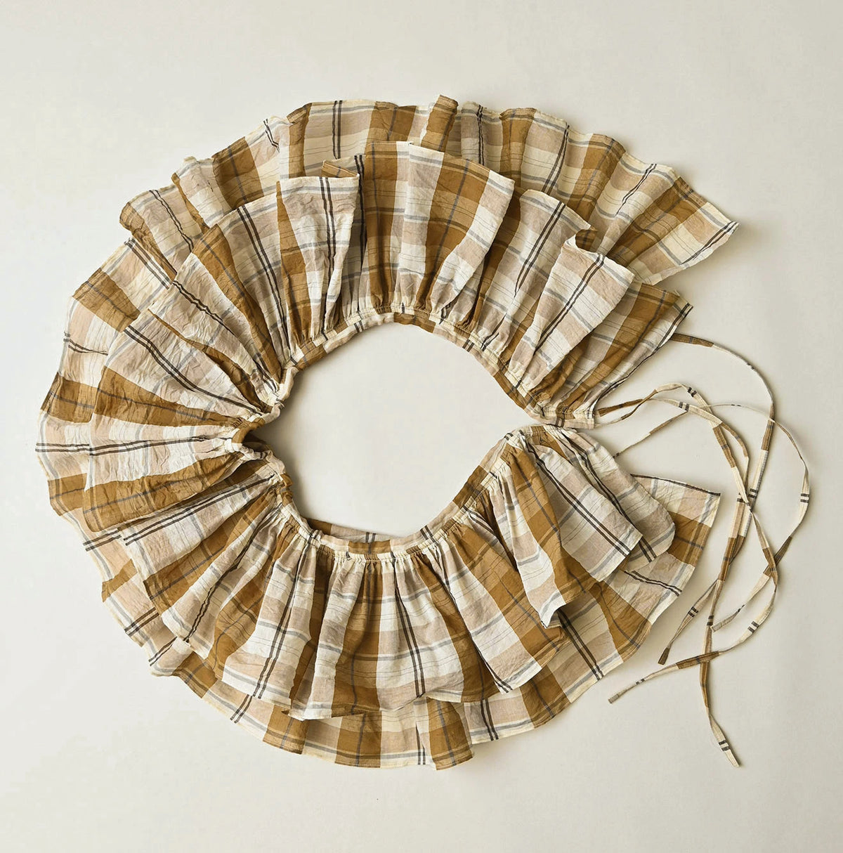 45R Feather Khadi Silk Check Large Petal