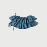45R Ai Indigo Feather Khadi Silk Large Petal