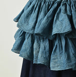 45R Ai Indigo Feather Khadi Silk Large Petal