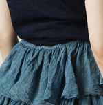 45R Ai Indigo Feather Khadi Silk Large Petal