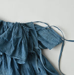 45R Ai Indigo Feather Khadi Silk Large Petal
