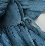 45R Ai Indigo Feather Khadi Silk Large Petal