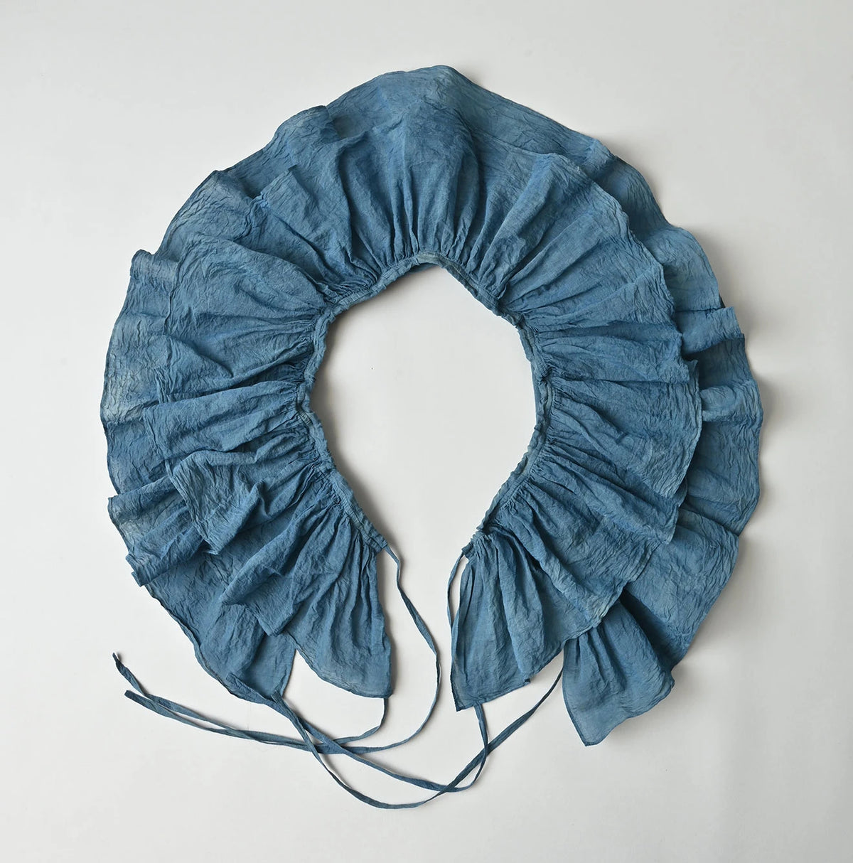 45R Ai Indigo Feather Khadi Silk Large Petal