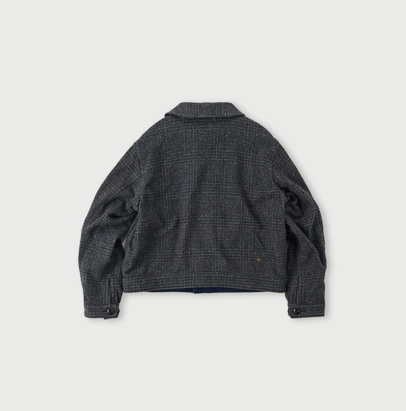 Indigo Cotton Tweed Annie Blouson – 45R GLOBAL